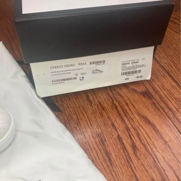 Men's Gucci Ace Rhombus White Sneakers
